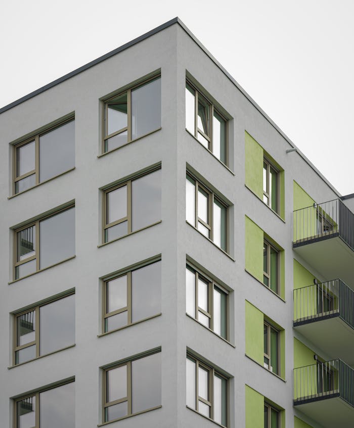 Minimalist Detail of a Modern Building Facade